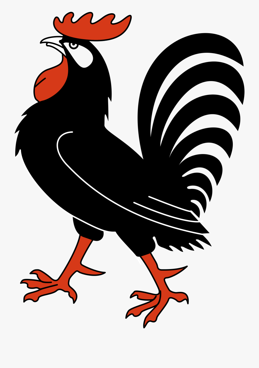 Feet Clipart Rooster - Gallo Negro Dibujo, Transparent Clipart