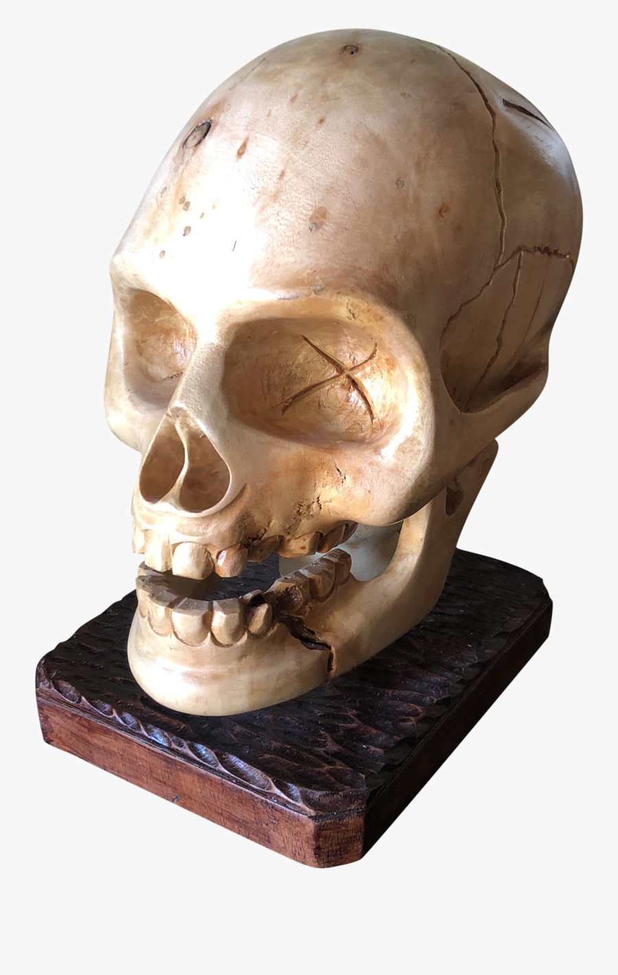 Clip Art Clay Skull - Skull, Transparent Clipart