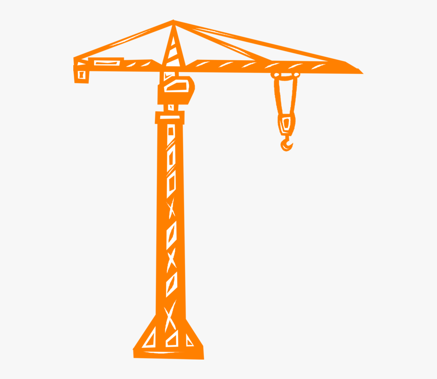 Transparent Crane Hook Clipart - Silhouette Crane Png, Transparent Clipart