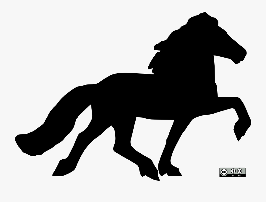 Icelandic Horse Silhouette - Icelandic Horse Icon Transparent, Transparent Clipart