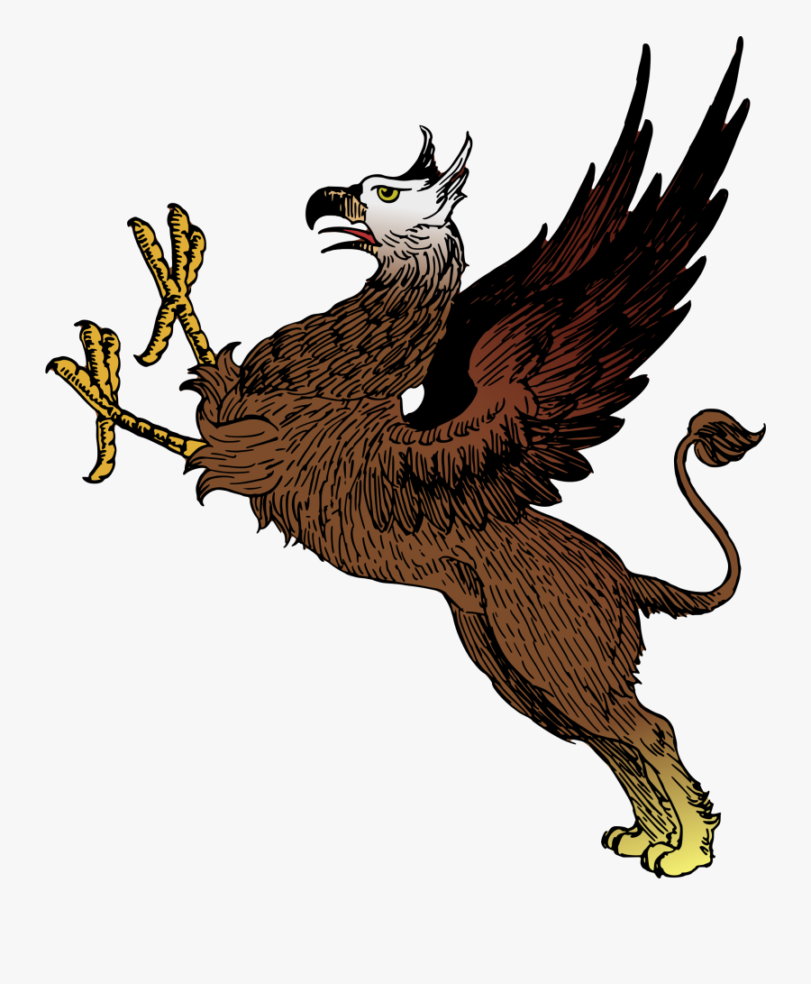 Transparent Griffin Silhouette, Transparent Clipart