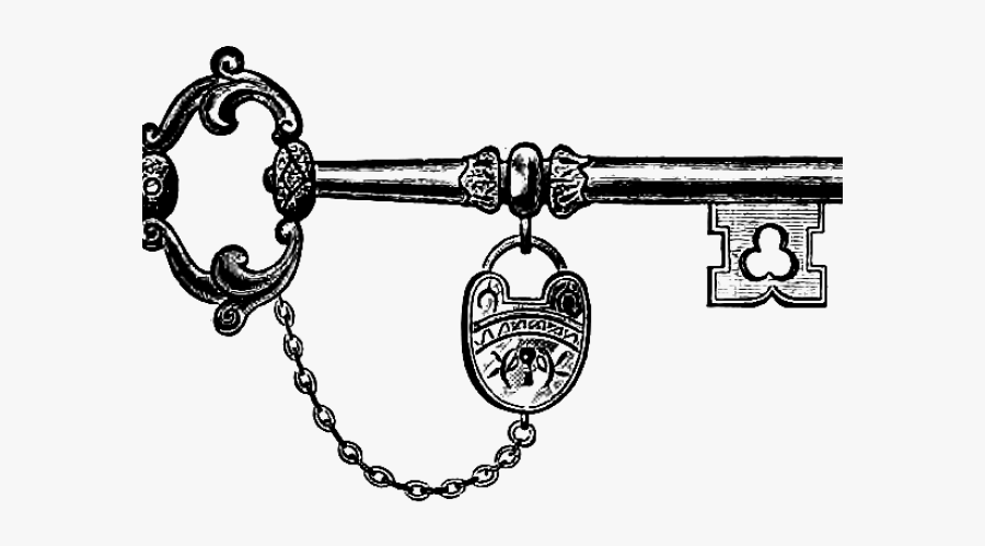 Antique Key Clip Art, Transparent Clipart