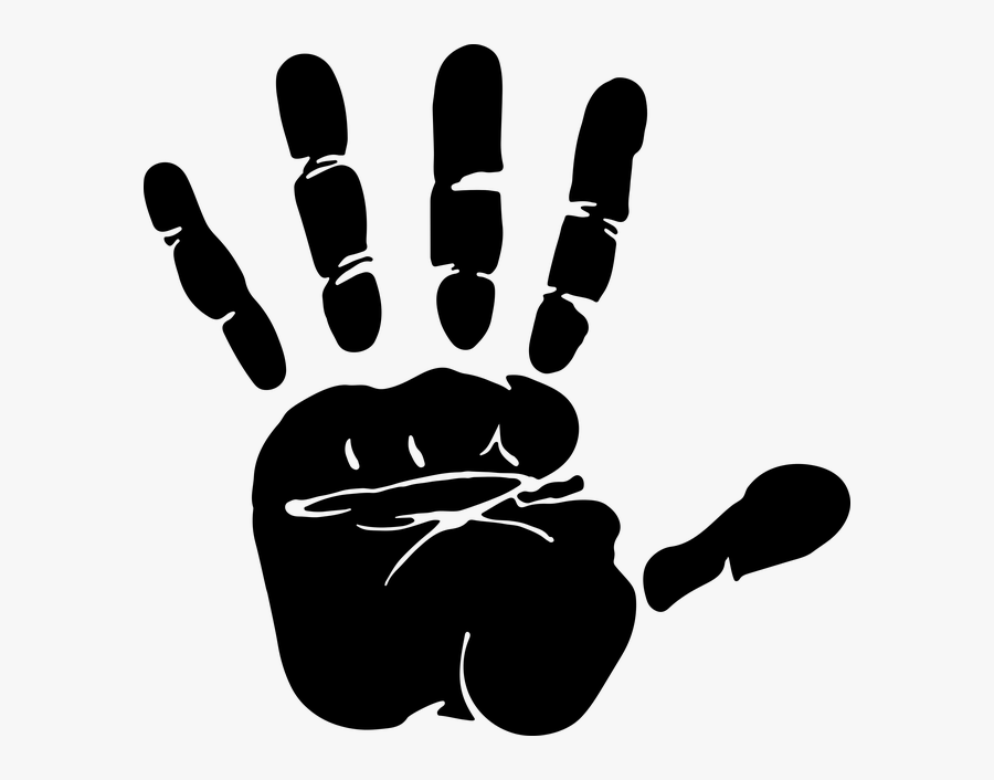Praying Hands Silhouette Drawing Clip Art - Hand Print, Transparent Clipart