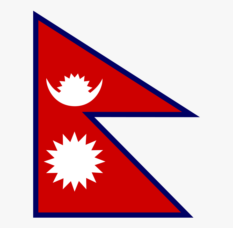Free Flag Of Nepal - Flag Of Neighbouring Countries Of India, Transparent Clipart