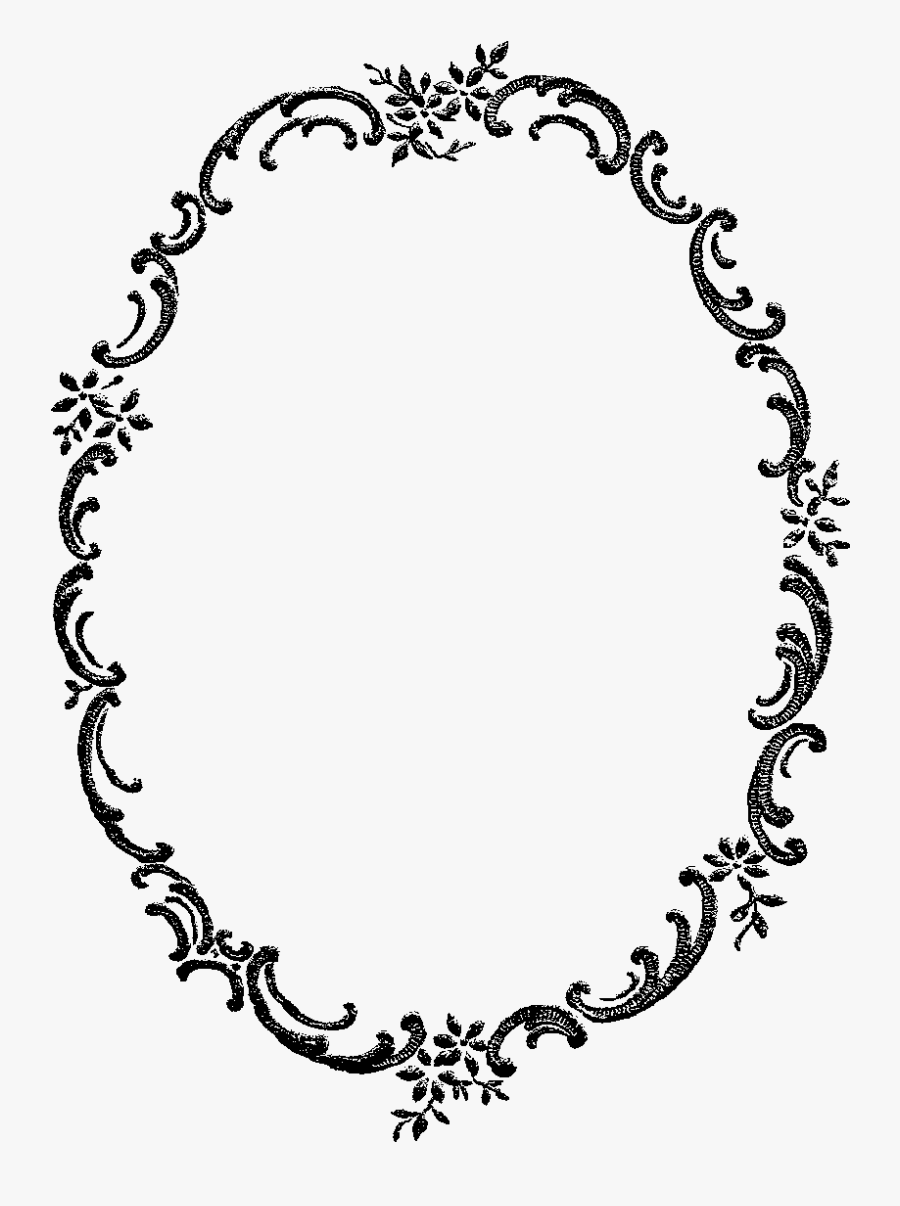 Digital Stamp Design - Gold Oval Border Png, Transparent Clipart