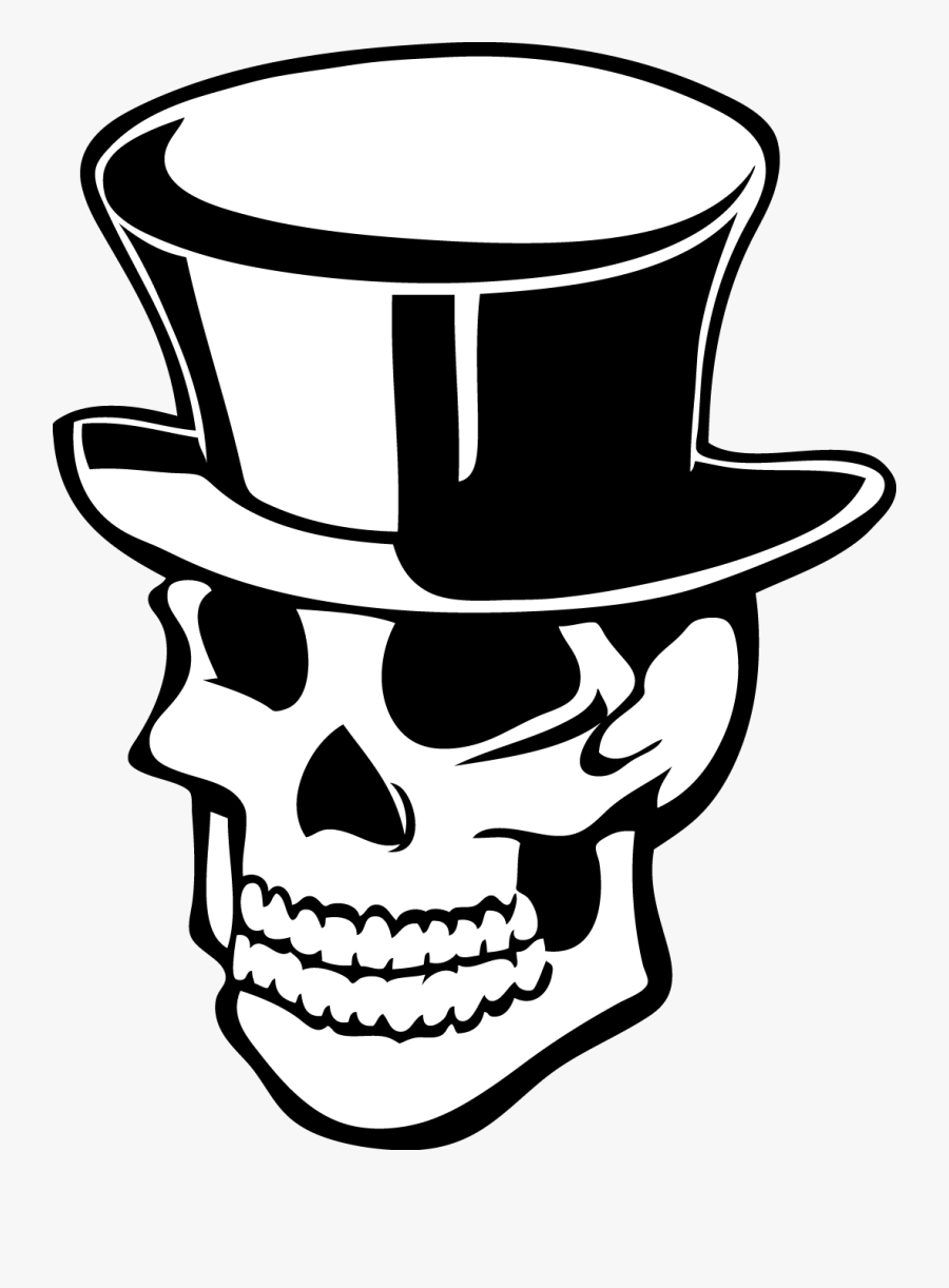 Top Hat Clipart Printable Skull With Top Hat Free Transparent Clipart Clipartkey