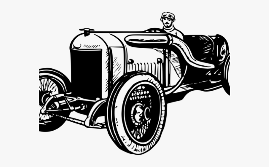 Classic Clipart - Vintage Racing Car Png, Transparent Clipart