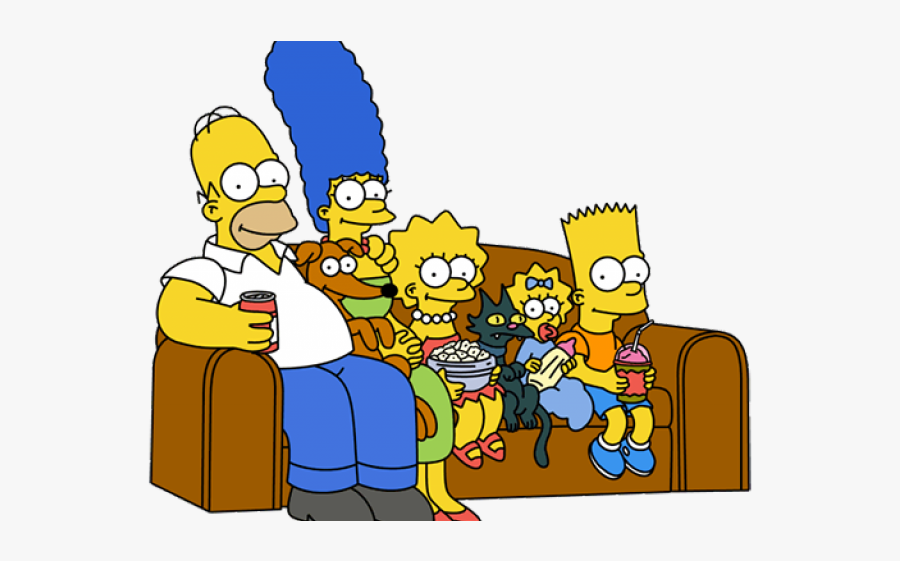 Simpsons Family, Transparent Clipart