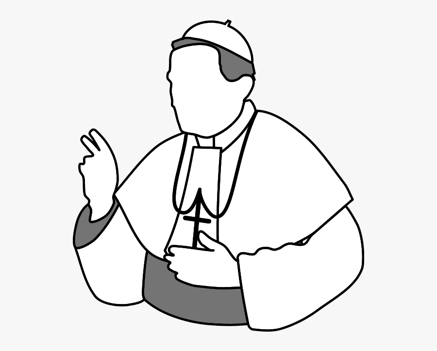 Priest Blessing Clipart - Pope Clip Art, Transparent Clipart