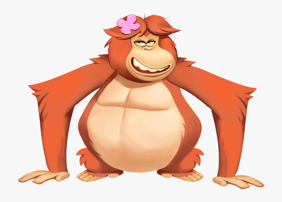 06 Character Orangutan Gb Thumbnail - Go Banana Slot Background, Transparent Clipart