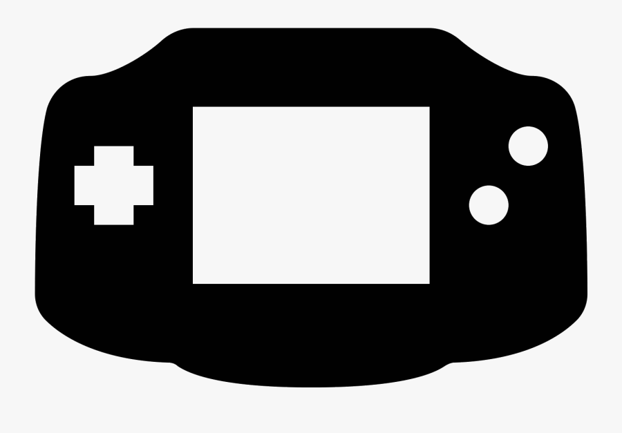 Clipart Library Stock Gameboy Vector - Clipart Of A Gameboy In Black And White, Transparent Clipart