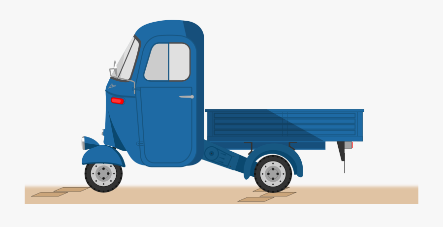 Blue,car,light Commercial Vehicle - Ape Car Png, Transparent Clipart