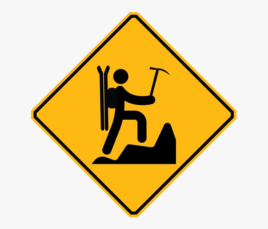 Ski The Highest Peaks - Plot Twist Ahead Sign, Transparent Clipart