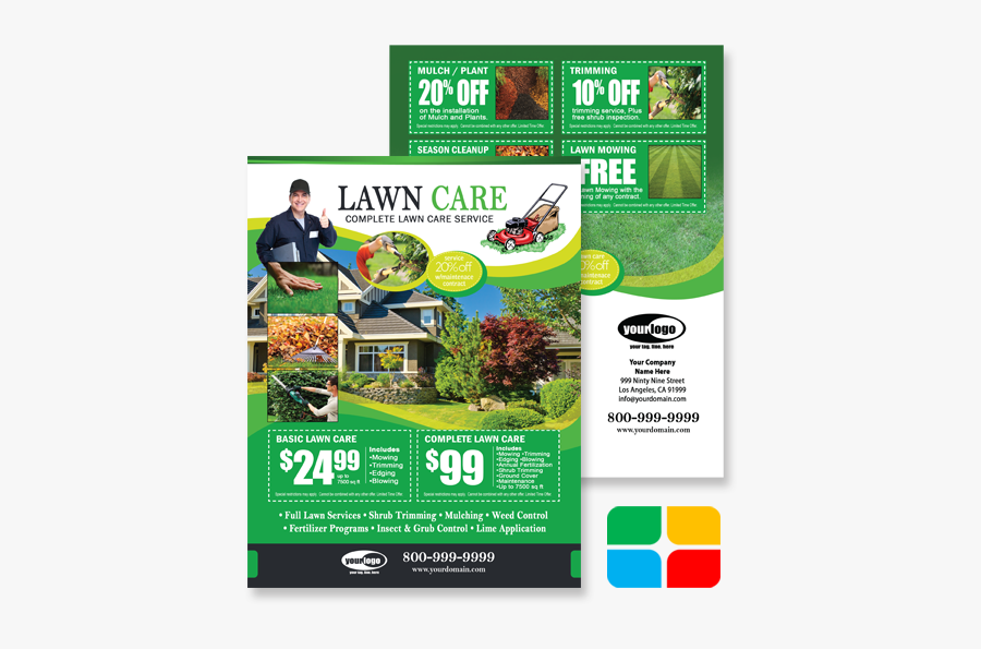 Clip Art Mowing Flyers - Lawn And Pest Control Flyer, Transparent Clipart