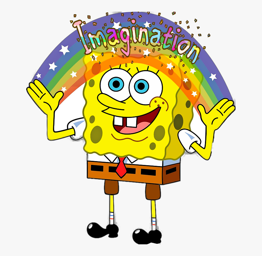 Thoughts Clipart Imagination - Imagination Spongebob, Transparent Clipart