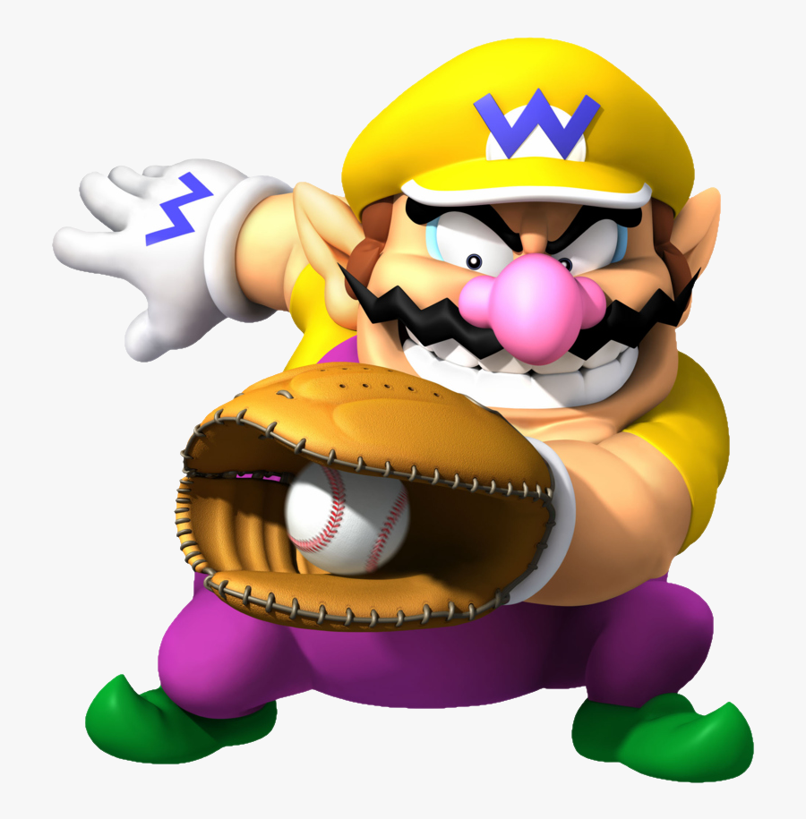 Baseball Clipart Tiny - Wario Mario Super Sluggers, Transparent Clipart