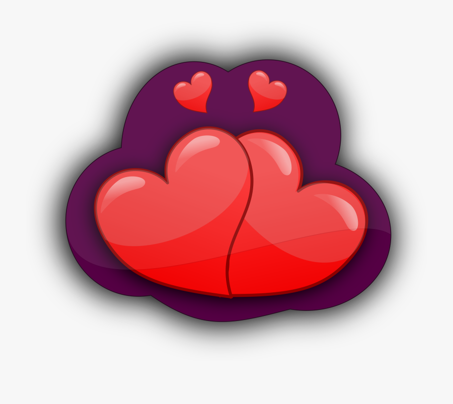 Number 2 Clipart Heart - 2 Heart Logos Png, Transparent Clipart