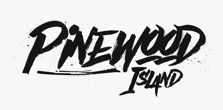 Clip Art Pinewood Island - Calligraphy, Transparent Clipart