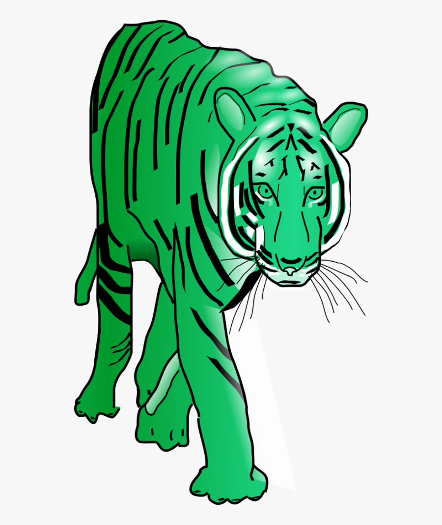 Vector Clip Art - Clip Art Tiger Animated, Transparent Clipart