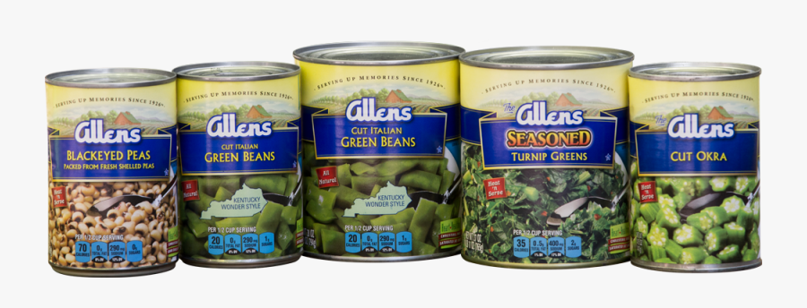 Transparent Canned Goods Png - Allens Canned Green Beans, Transparent Clipart