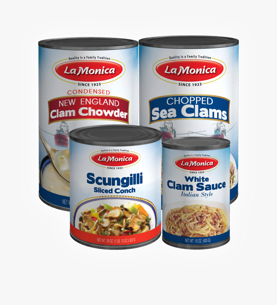 Group Of Food Service Cans - Convenience Food, Transparent Clipart