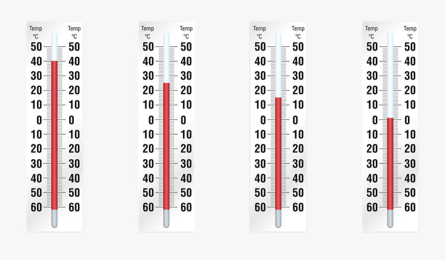 Temperature On A Thermometer, Transparent Clipart