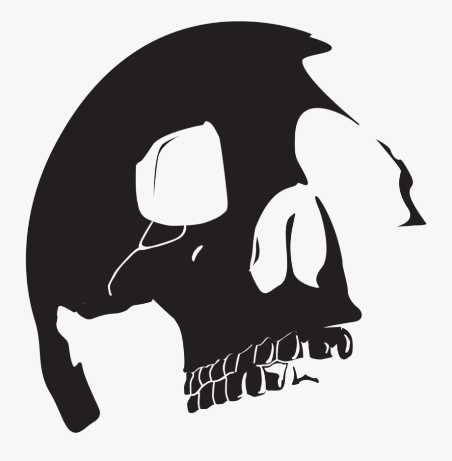 Punisher Thunderbolt Ross Skull Clip Art - Skull Silhouette Png, Transparent Clipart
