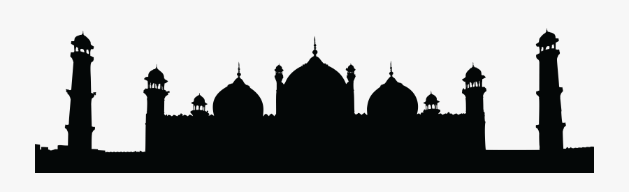 Mecca Drawing Black Stone Grand Mosque Frames Illustrations - Badshahi Mosque, Transparent Clipart