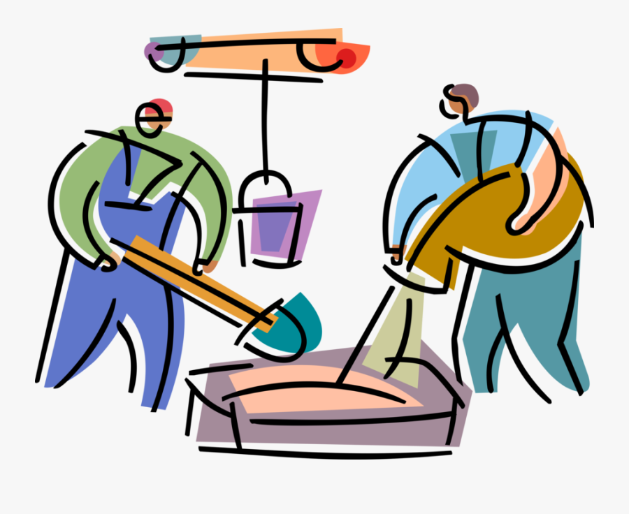 Vector Illustration Of Tradesmen Construction Workers, Transparent Clipart