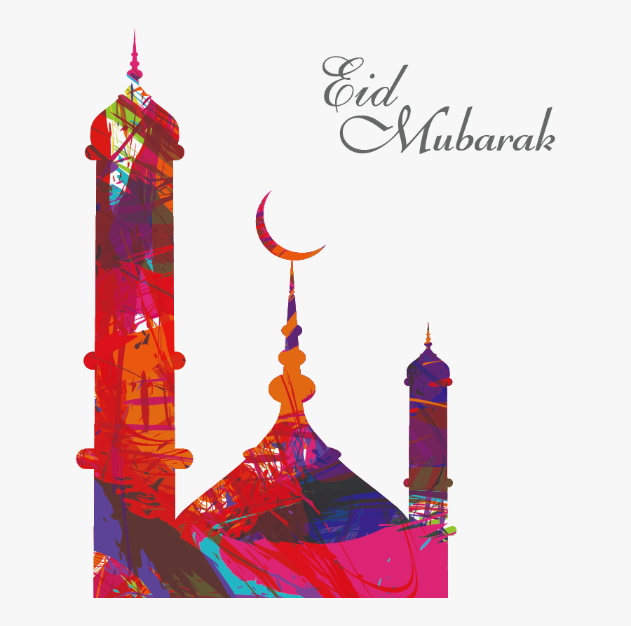 Mosque Clipart Eid - Eid Mubarak Al Adha, Transparent Clipart