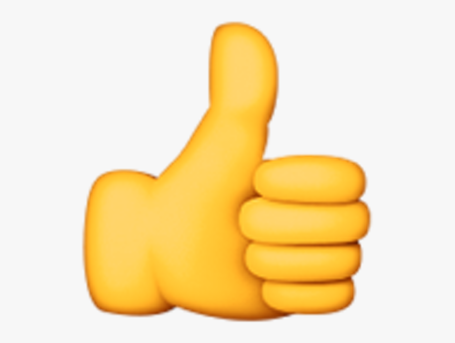 Transparent Finger Emoji Png - Png Thumbs Up Emoji, Transparent Clipart