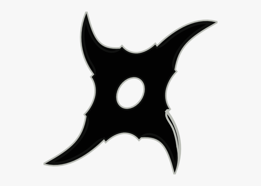 Transparent Shuriken Clipart - Ninja Star Cartoon Transparent, Transparent Clipart