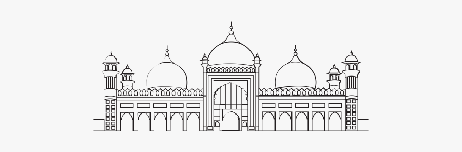 "
 Class="lazyload Lazyload Mirage Cloudzoom Featured - Badshahi Mosque Line Art, Transparent Clipart