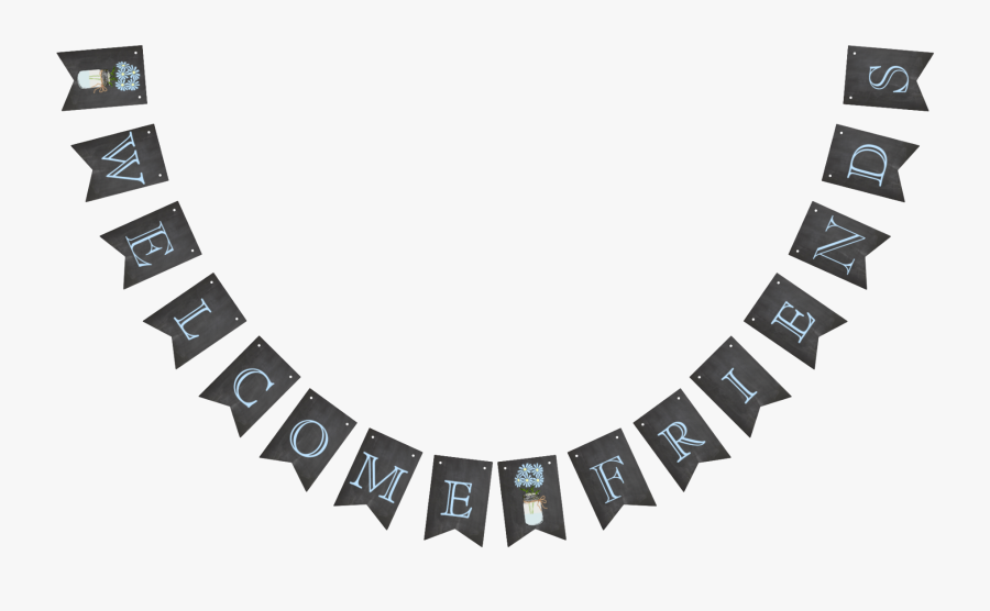 Chalkboard Bunting Png Banner - Banderines De Cumpleaños De Militar, Transparent Clipart