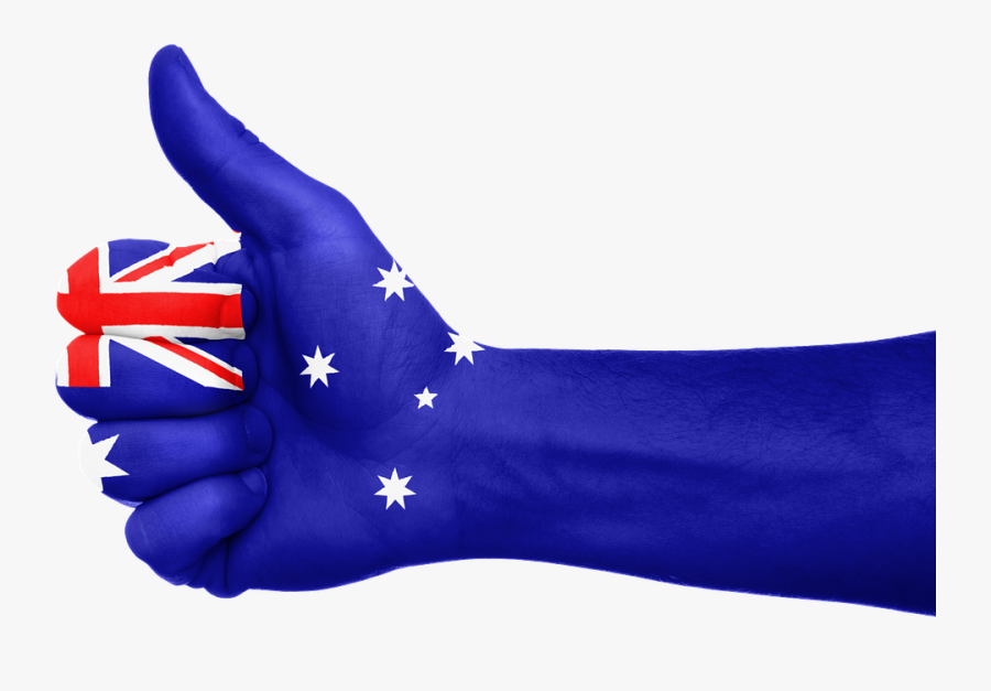Australia Flag Hand National Fingers Patriotic - Black Friday Sale Australia, Transparent Clipart