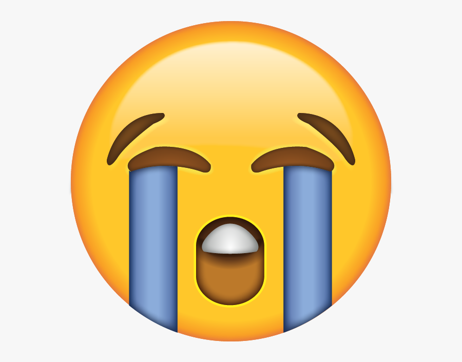 Sad Emoji Png Pic - Crying Emoji Transparent Background, Transparent Clipart