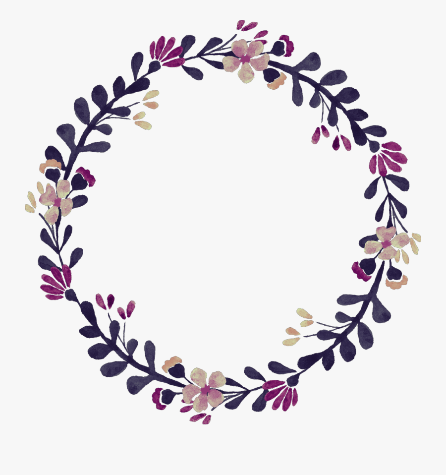 Transparent Flower Wreath Clipart - O With Baseball Seams, Transparent Clipart