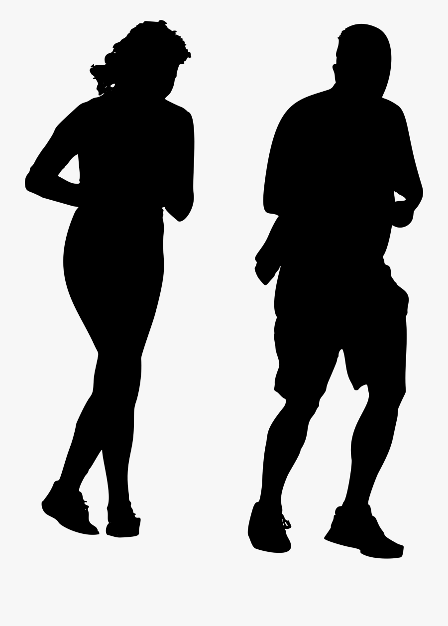 Jogging Silhouette Png, Transparent Clipart