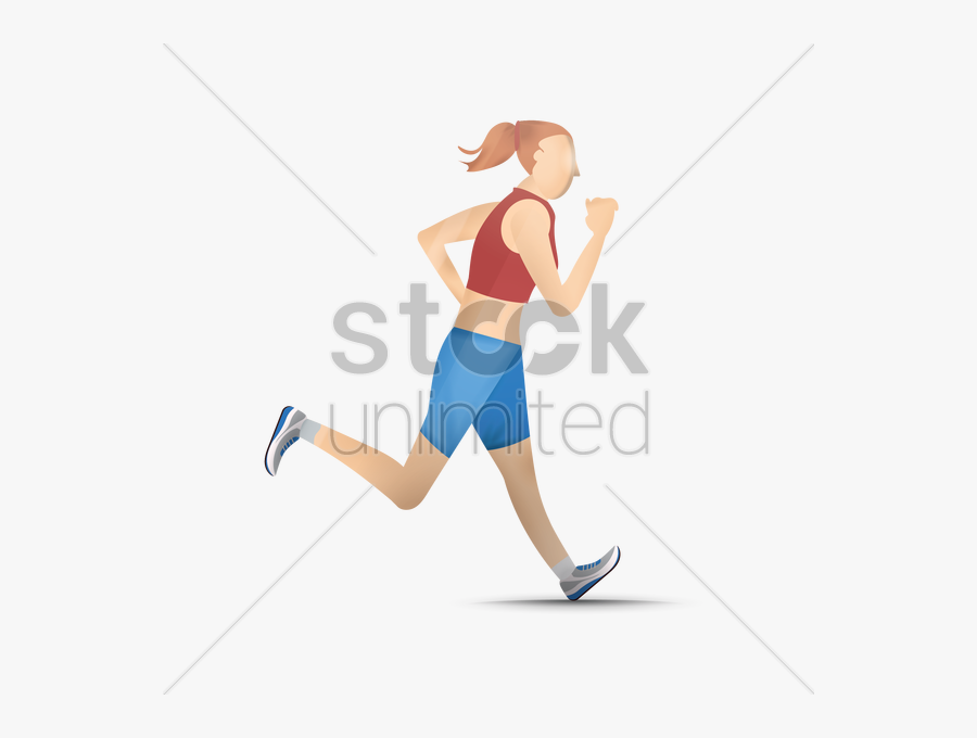 Running Girl V矢量图形 - Baobab Transparent, Transparent Clipart