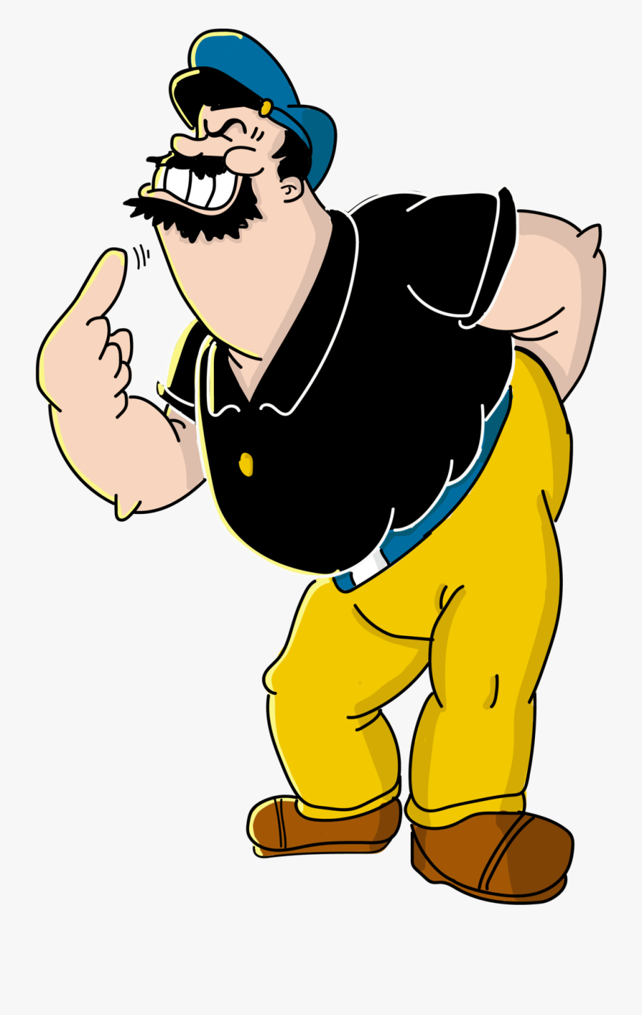 Bluto Popeye, Transparent Clipart