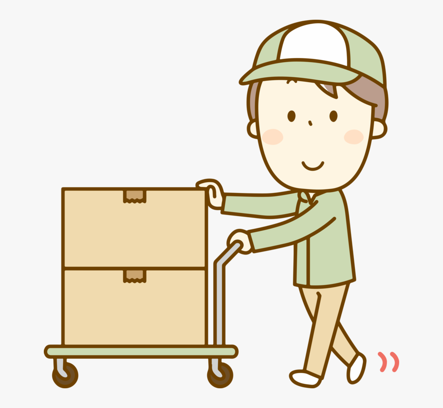 Package Delivery,child,cartoon, Transparent Clipart