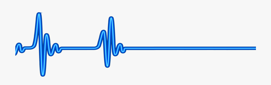 Ekg Rhythm Clipart - Blue Heart Rate Png, Transparent Clipart