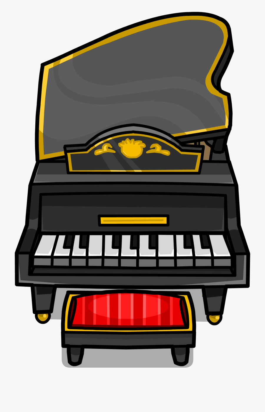 Grand Piano Sprite - Player Piano, Transparent Clipart