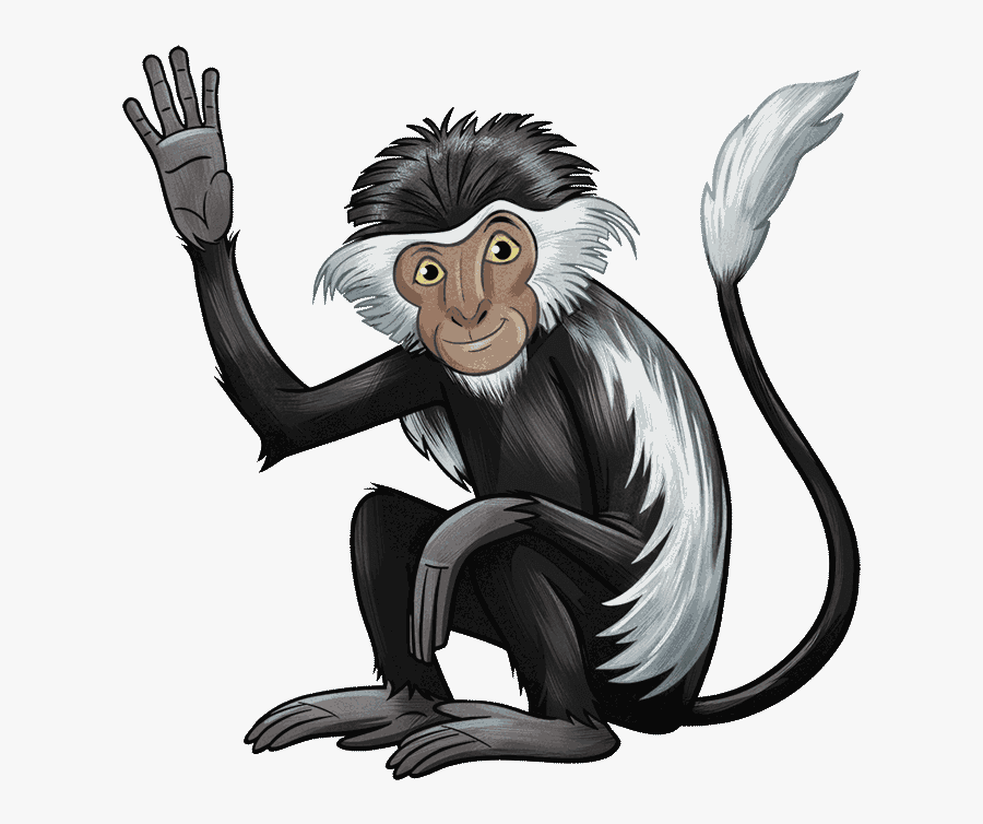 Transparent Cave Quest Vbs Clipart - Colobus Monkey Png, Transparent Clipart