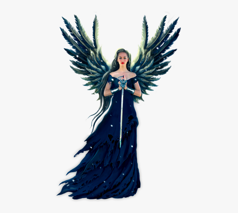 Explore Fairies And More - Angel Warrior With Sword, Transparent Clipart