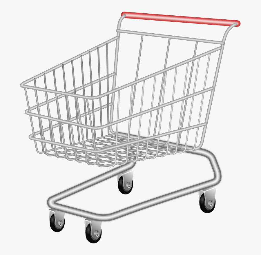 Transparent Shopping Trolley Clipart - Clip Art Of Cart , Free