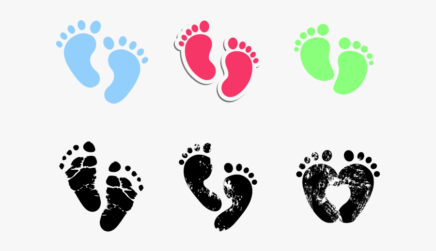 Vector Graphics Footprint Clip Art Image Drawing - Baby Feet Vector Png, Transparent Clipart