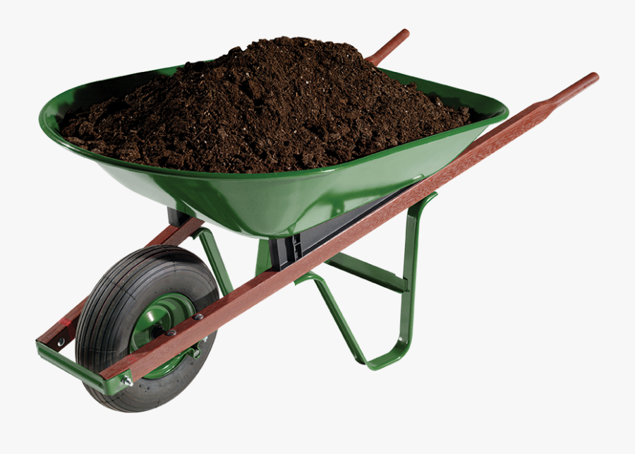 Transparent Compost Clipart - Top Soil In Wheelbarrow, Transparent Clipart