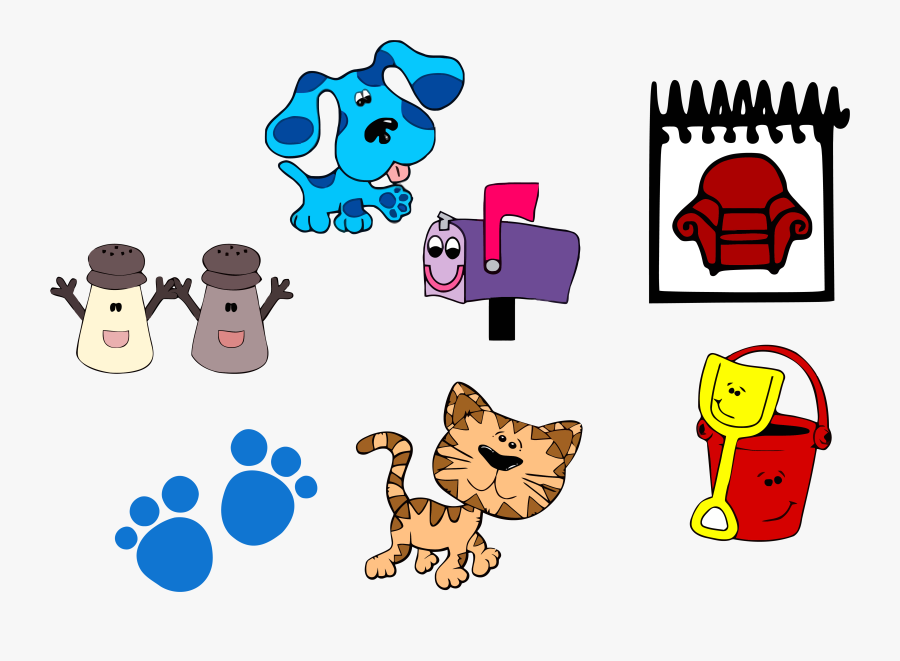 Blue"s Clues Clip Art And Set Clipart Png - Cartoon Cat, Transparent Clipart