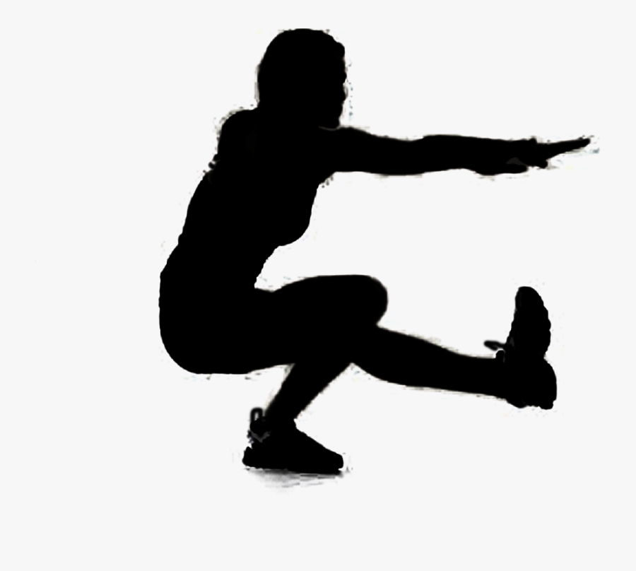 Best Butt Exercises - Pistol Squat Silhouette, Transparent Clipart